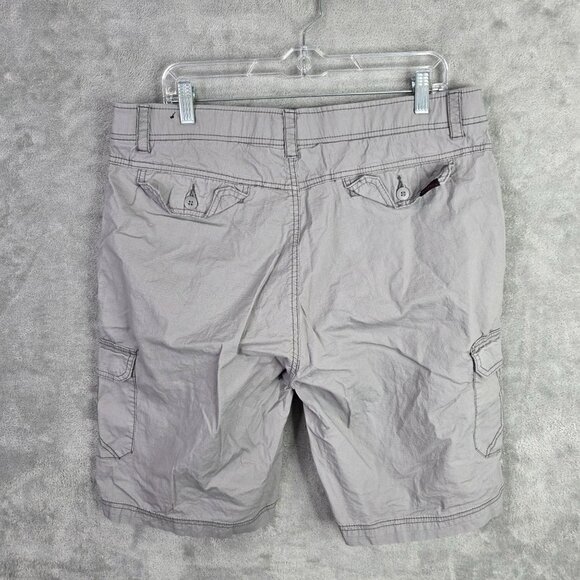 Mens WearFirst WF Gray Ripstop Cargo Shorts Free Band 11" Inseam Stretch Size 38 - Picture 7 of 11